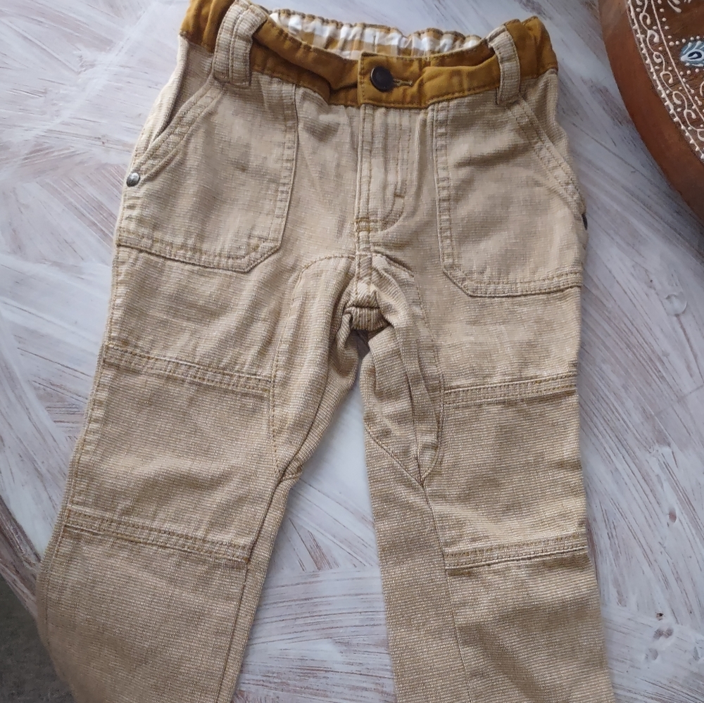 Osh gosh yellow pants adjustable 2t